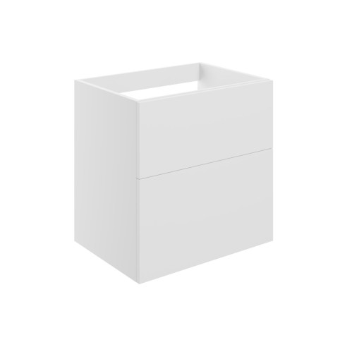 Sintra 590mm Wall Hung 2 Drawer Basin Unit (No Top) - Matt W