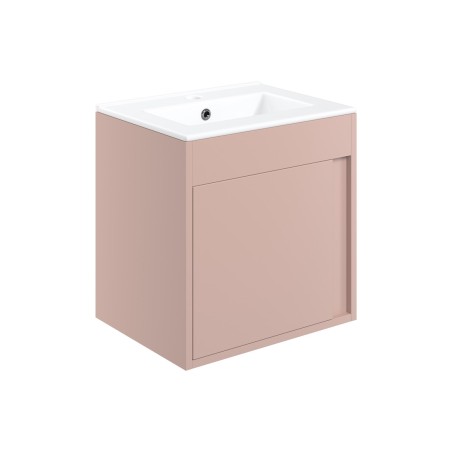 Evoro 510mm Wall Hung Unit Inc. Basin - Matt Antique Rose |