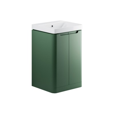 Lagos 500mm 2 Door Floor Standing Cloakroom Basin Unit - Mat
