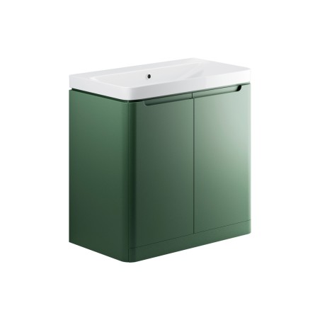 Lagos 805mm 2 Door Floor Standing Basin Unit - Matt Sage Gre