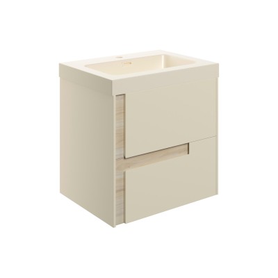 Coimbra 605mm Wall Hung 2 Drawer Basin Unit & 1TH Co-ordinat
