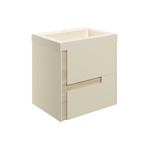 Coimbra 605mm Wall Hung 2 Drawer Basin Unit & 1TH Co-ordinat