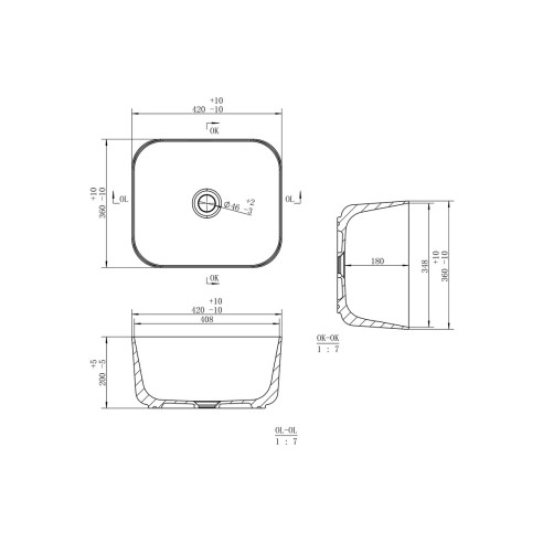 Horus Deep 420mm Washbowl | Basins | BathroomKing