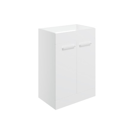 Valbom 590mm Floor Standing 2 Door Basin Unit (No Top) - Whi