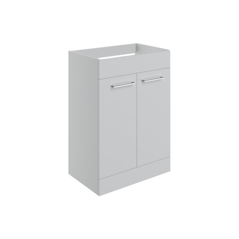 Valbom 590mm Floor Standing 2 Door Basin Unit (No Top) - Gre