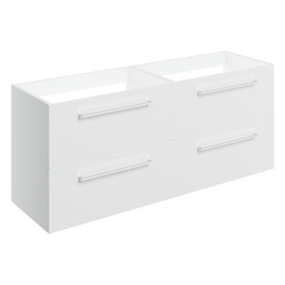 Valbom 1180mm Wall Hung 2 Drawer Basin Unit Run (No Top) - W