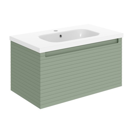 Aveiro 815mm Wall Hung 1 Drawer Basin Unit & 1TH Basin - Mat