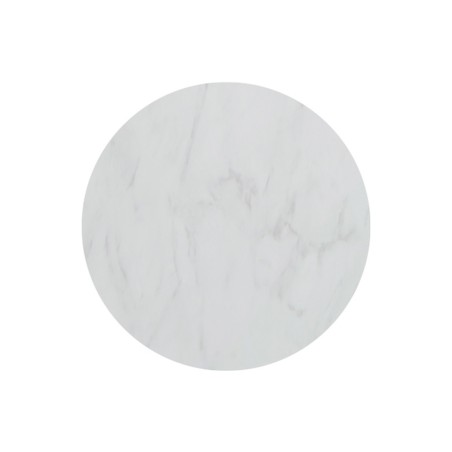 Nazare 600mm Wall Hung White Marble Basin Shelf & Brushed Br