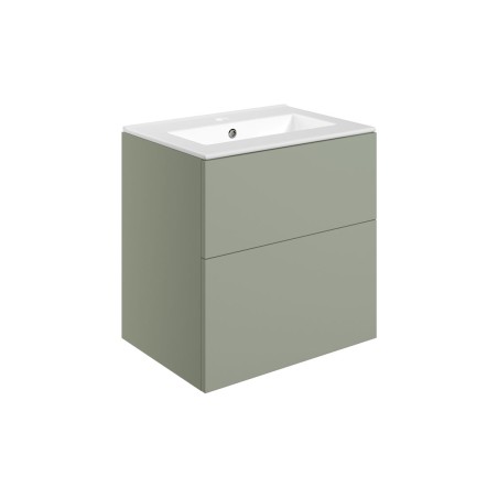 Sintra 610mm Wall Hung 2 Drawer Basin Unit & 1TH Basin - Mat
