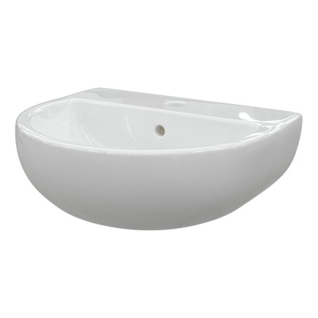 Terasso 450x400mm 1TH Cloakroom Basin & Brushed Brass Bottle