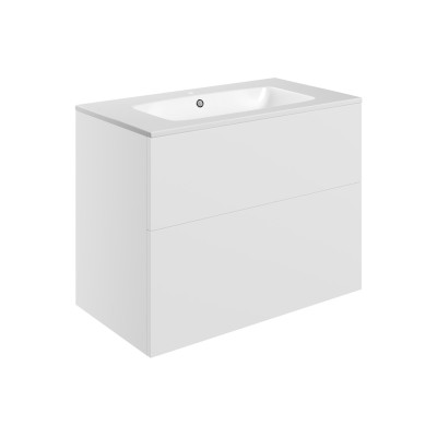 Sintra 815mm Wall Hung 2 Drawer Basin Unit & 1TH Basin - Mat