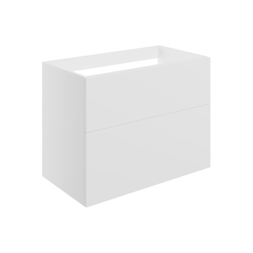 Sintra 790mm Wall Hung 2 Drawer Basin Unit (No Top) - Matt W