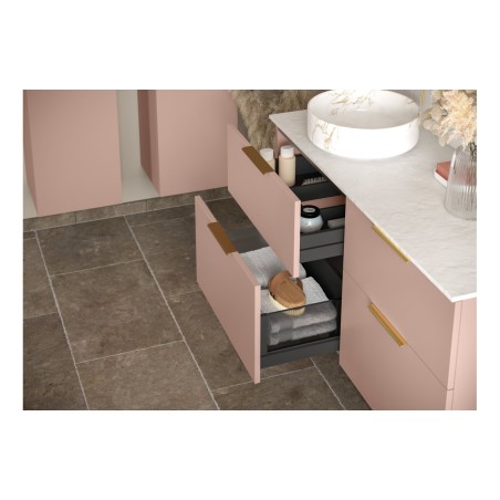 Sintra 1180mm Floor Standing 4 Door Basin Unit (No Top) - Ma
