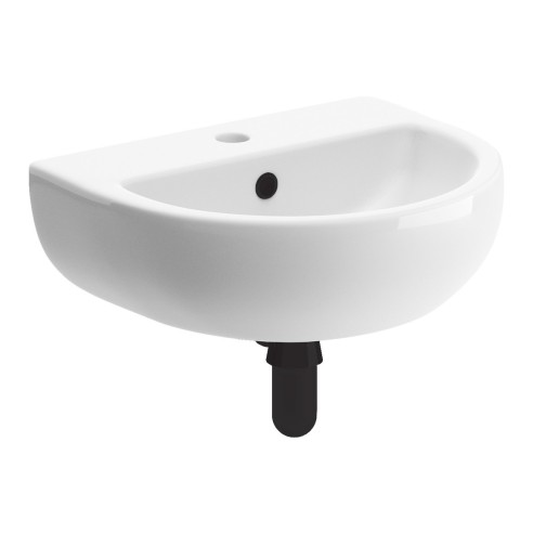 Terasso 450x400mm 1TH Cloakroom Basin & Black Bottle Trap |