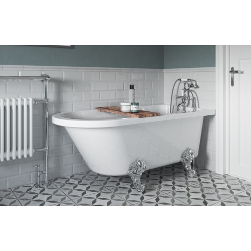 Matera Freestanding 1500x750x650mm 2TH Corner Bath w/Feet |