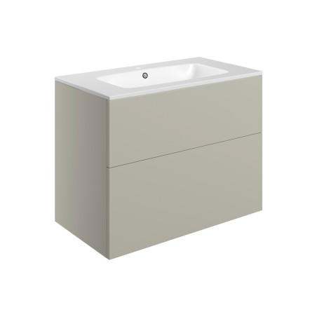 Sintra 815mm Wall Hung 2 Drawer Basin Unit & 1TH Basin - Mat