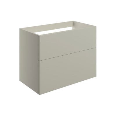 Sintra 790mm Wall Hung 2 Drawer Basin Unit (No Top) - Matt L