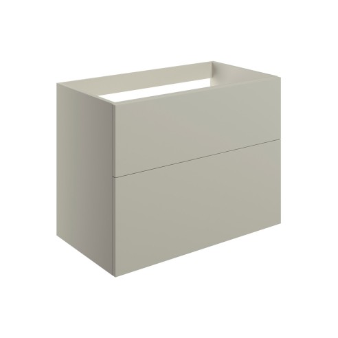Sintra 790mm Wall Hung 2 Drawer Basin Unit (No Top) - Matt L