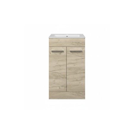 Valbom 510mm Floor Standing 2 Door Basin Unit & 1TH Thin Edg