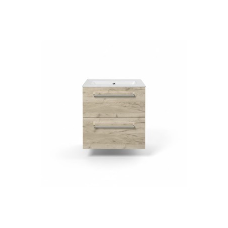 Valbom 510mm Wall Hung 2 Drawer Basin Unit & 1TH Thin Edge B