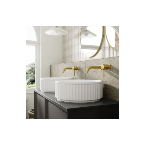 Porto 610mm Wall Hung 2 Drawer Basin Unit & 1TH Thin Edge Ba