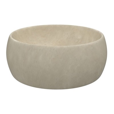 Lizzie 400mm Ceramic Washbowl - Stone Effect | Basins | Bath