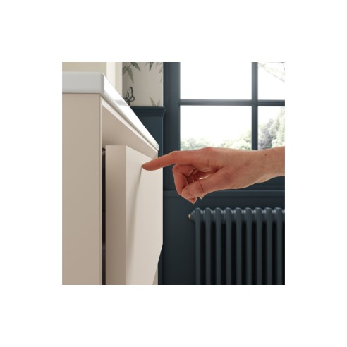 Porto 610mm Wall Hung 2 Drawer Basin Unit & Top - Matt Cotto