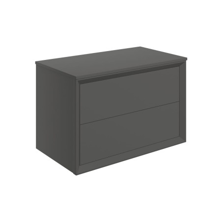 Porto 810mm Wall Hung 2 Drawer Basin Unit & Top - Matt Clay