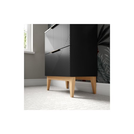 Lisbon 815mm Floor Standing 2 Drawer Basin Unit & Basin - Ma