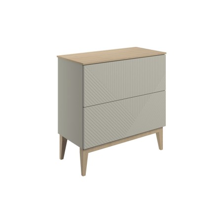 Lisbon 810mm Floor Standing 2 Drawer Basin Unit & Maple Oak