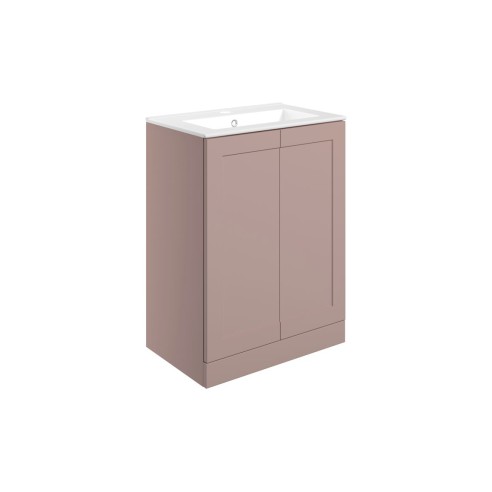 Marvao 615mm Floor Standing 2 Door Basin Unit & Basin - Matt