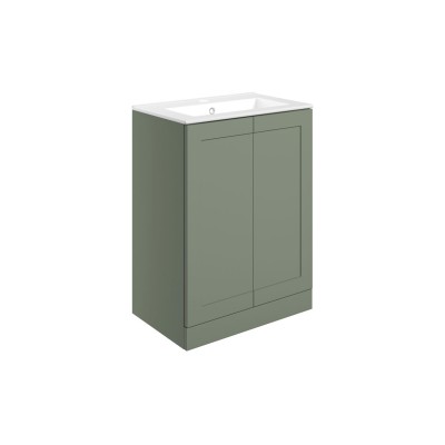 Marvao 615mm Floor Standing 2 Door Basin Unit & Basin - Matt