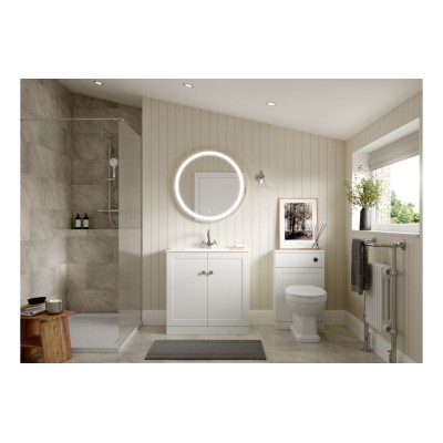 Marvao 815mm Floor Standing 2 Door Basin Unit & Basin - Matt 2