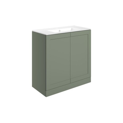 Marvao 815mm Floor Standing 2 Door Basin Unit & Basin - Matt