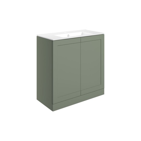Marvao 815mm Floor Standing 2 Door Basin Unit & Basin - Matt
