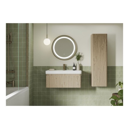 Castello 500mm Wall Hung 1 Drawer Basin Unit & Basin - Textu