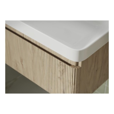 Castello 605mm Wall Hung 1 Drawer Basin Unit & Basin - Textu