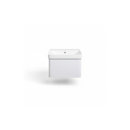 Cosmo 500mm Wall Hung 1 Drawer Basin Unit & Basin - Matt Whi