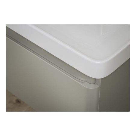 Cosmo 500mm Wall Hung 1 Drawer Basin Unit & Basin - Matt Lat