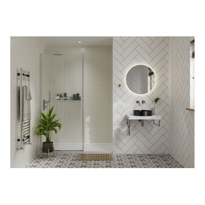 Abode Iox 375mm Round Steel Basin - PVD Black | Basins | Bat 2