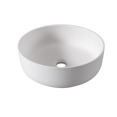 Abode Cava 375mm Round Basin - Chalk White | Basins | Bathro