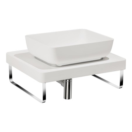 Abode Tableau/Cava Shelf & Tablet Basin Set - Chalk White w/