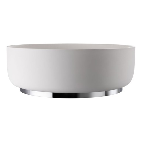 Abode Cava 375mm Round Basin - Chalk White | Basins | Bathro