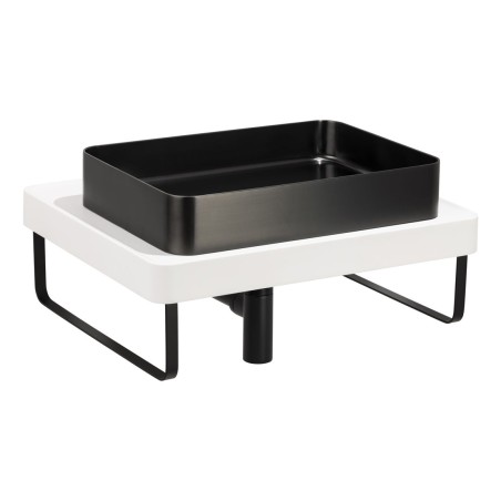 Abode Tableau/Iox Shelf & Tablet Basin Set - Chalk White w/M