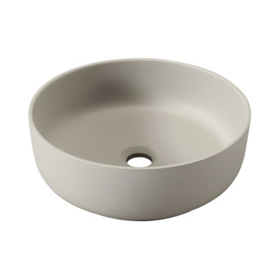 Abode Cava 375mm Round Basin - Pebble Grey | Basins | Bathro