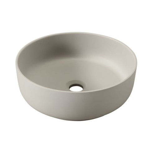 Abode Cava 375mm Round Basin - Pebble Grey | Basins | Bathro
