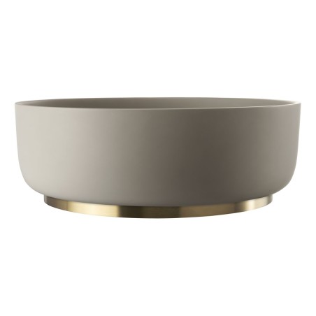 Abode Cava 375mm Round Basin - Pebble Grey | Basins | Bathro