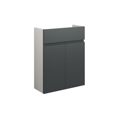 Bau 500mm Slim Basin Unit - Matt Graphite Grey (Grey Cab) |