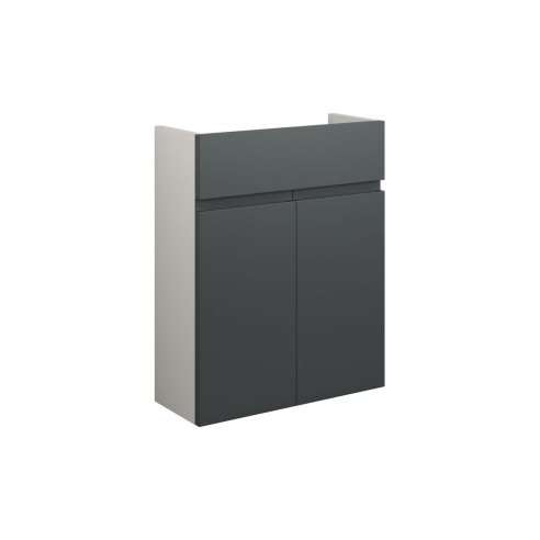 Bau 500mm Slim Basin Unit - Matt Graphite Grey (Grey Cab) |