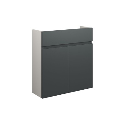 Bau 600mm Slim Basin Unit - Matt Graphite Grey (Grey Cab) |